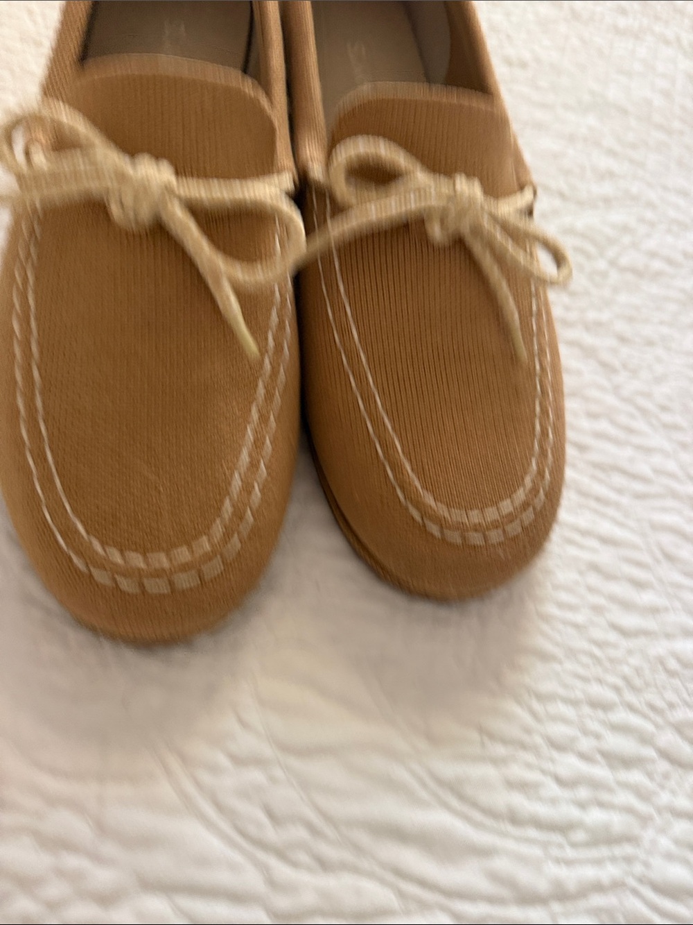 Rothy's Tan Canvas Driving Moccasins - Picture 3 of 8